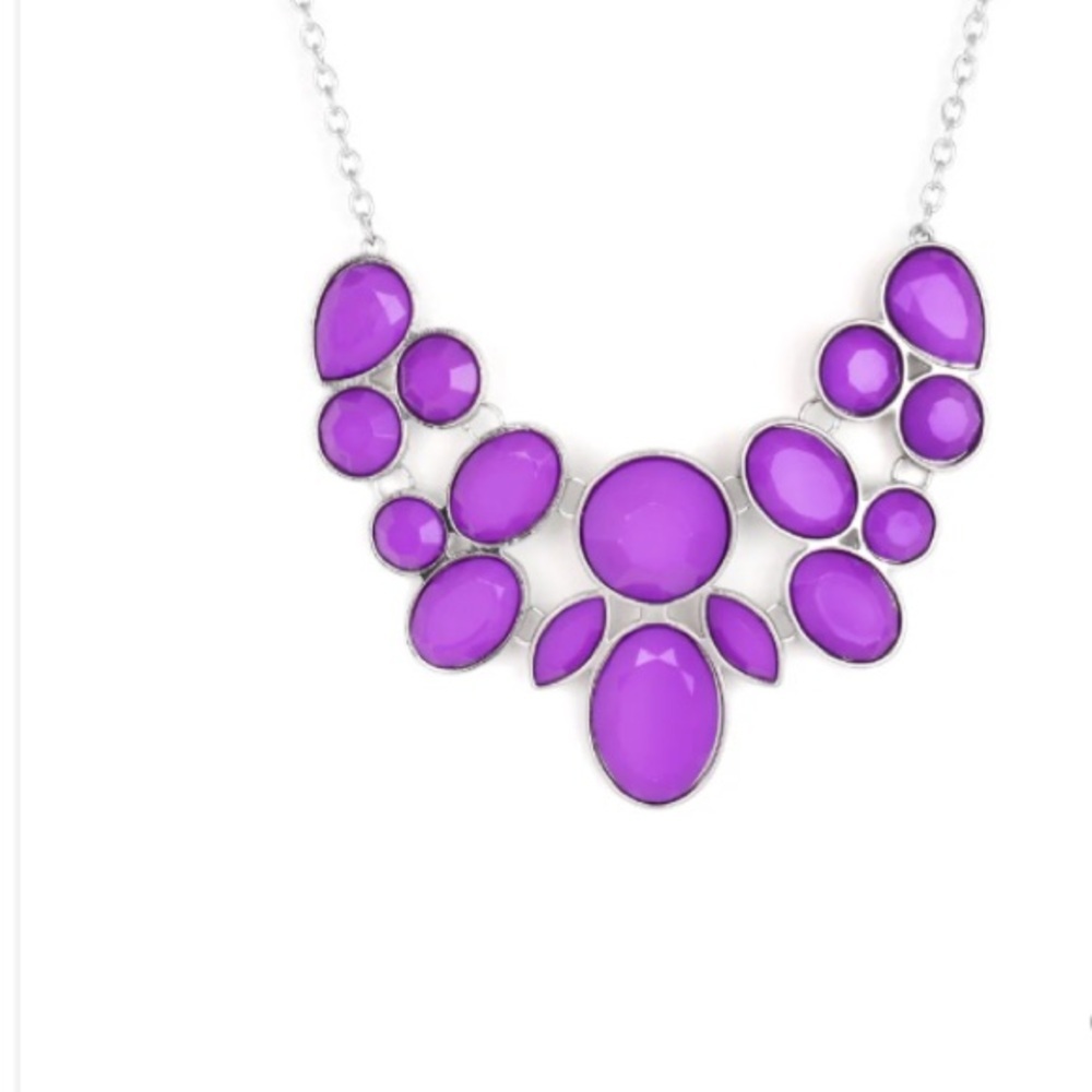 Demi Diva - purple - Paparazzi necklace different shape stones on a 22” chain - Picture 2 of 3